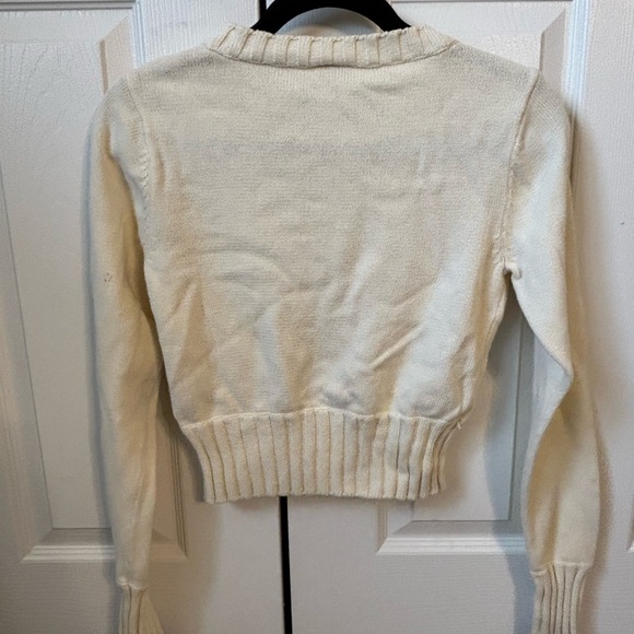 Tommy Hilfiger Cream Cable Knit Sweater - Picture 4 of 8